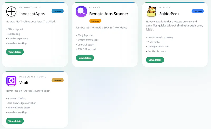 Innocent Apps screenshot 3