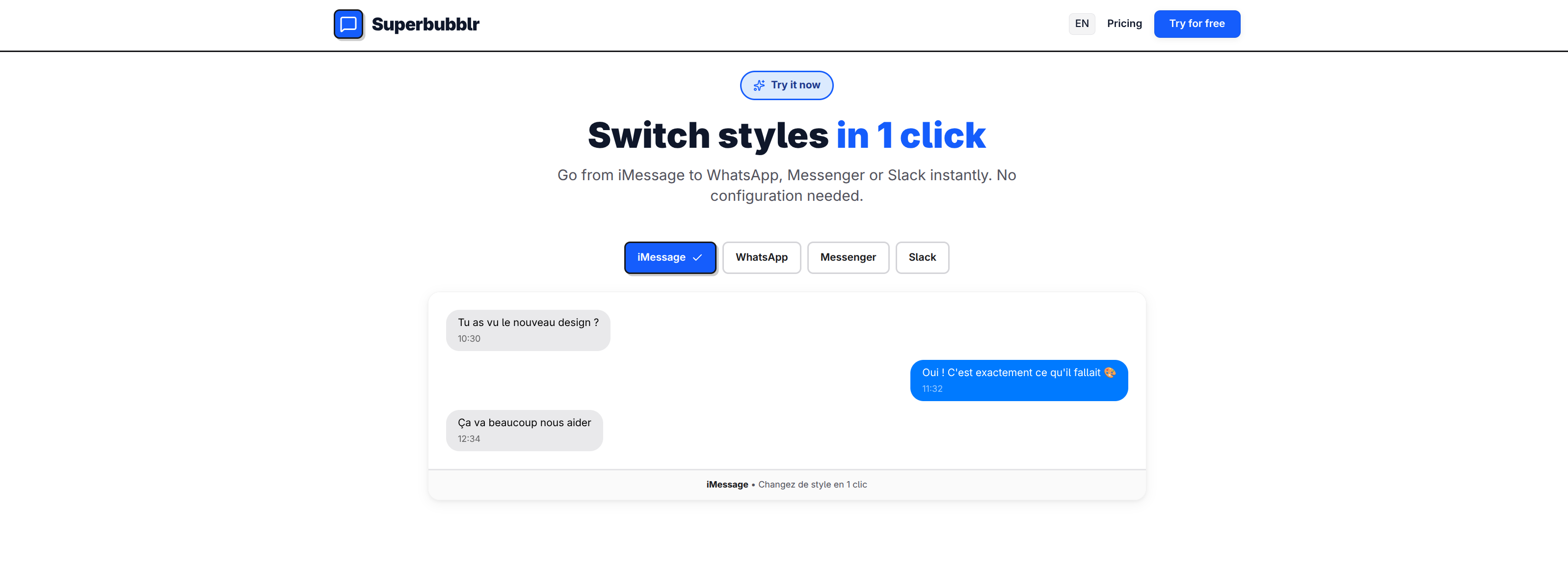 SuperBubblr - Screenshot 2 showing product features and functionality