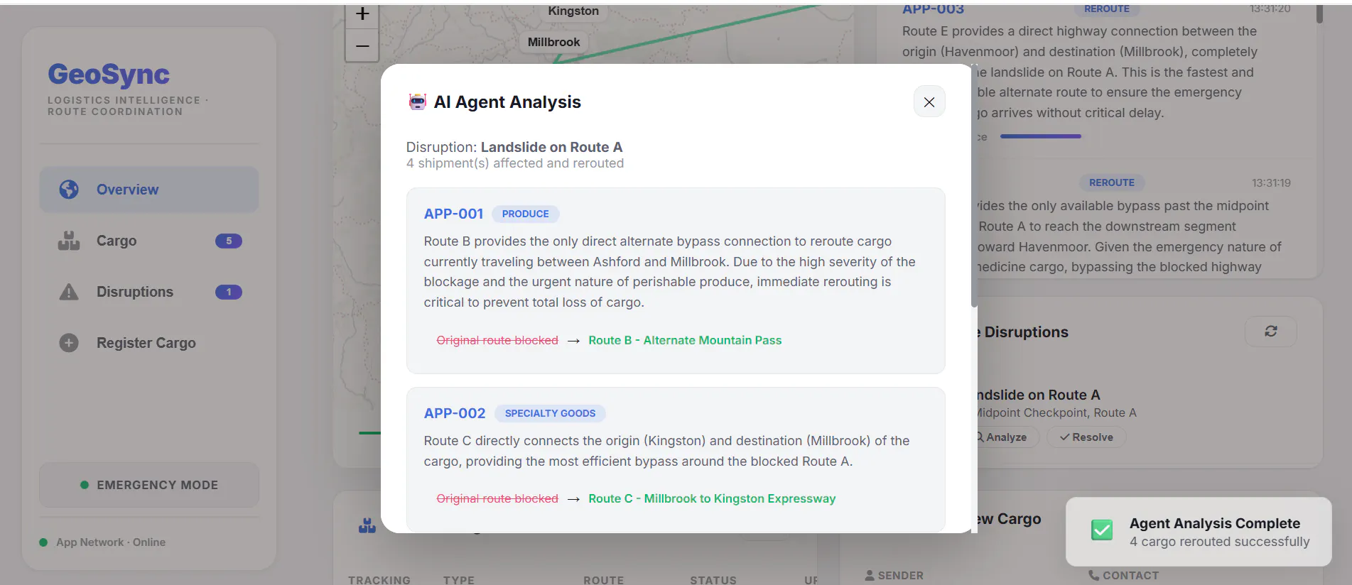 GeoSync — Intelligent Logistics Network gallery image