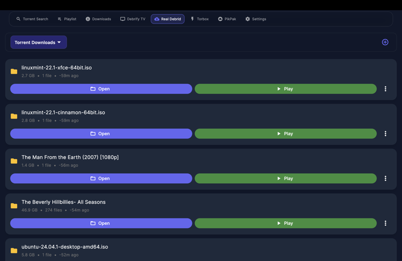 Debrify - Main product screenshot demonstrating key features and user interface