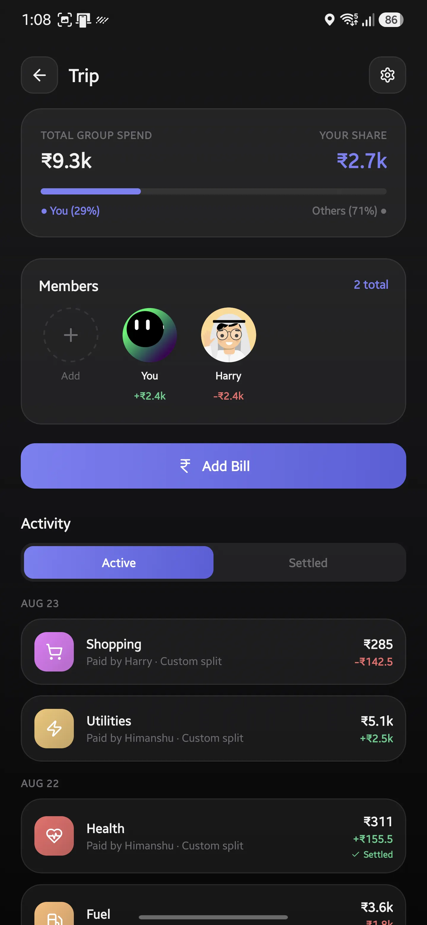 Split Expenses gallery image