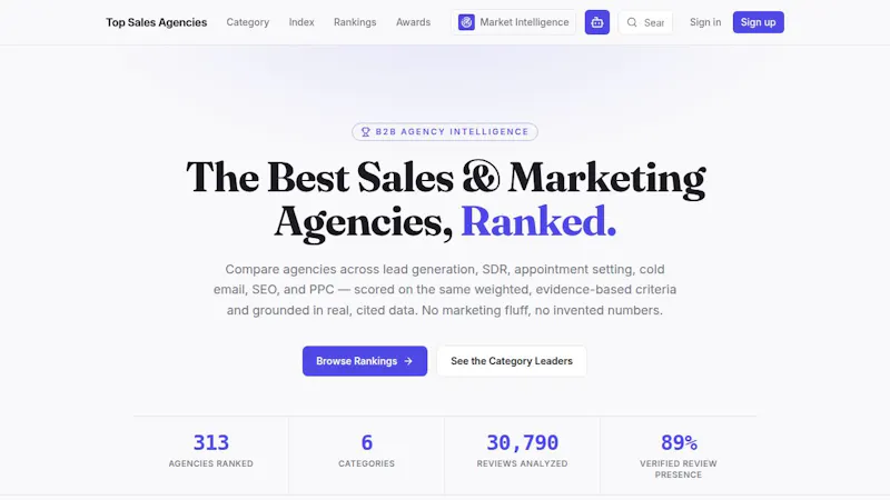 TopSalesAgencies.com screenshot 1