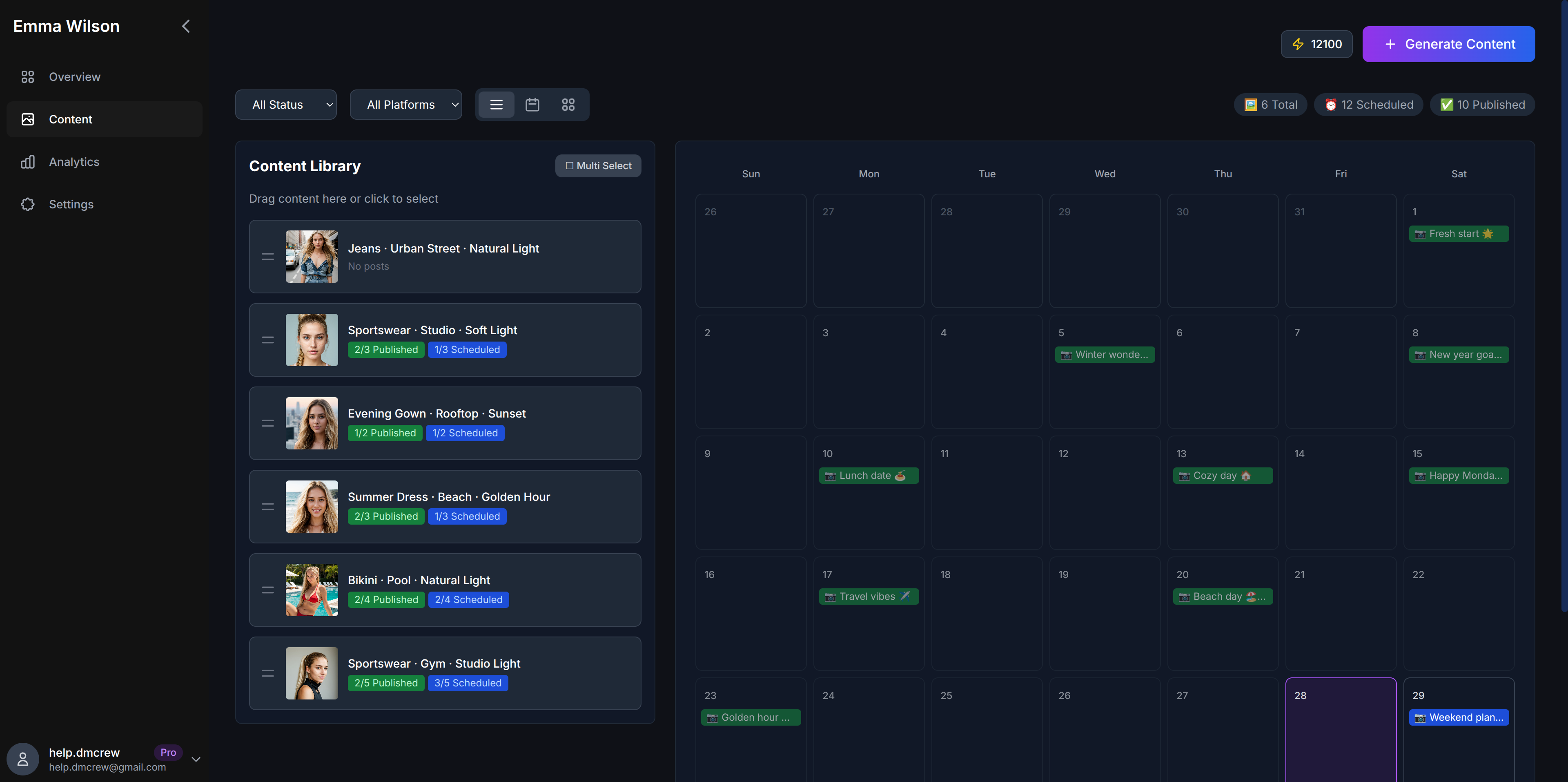 AI Influencer Studio - Main product screenshot demonstrating key features and user interface