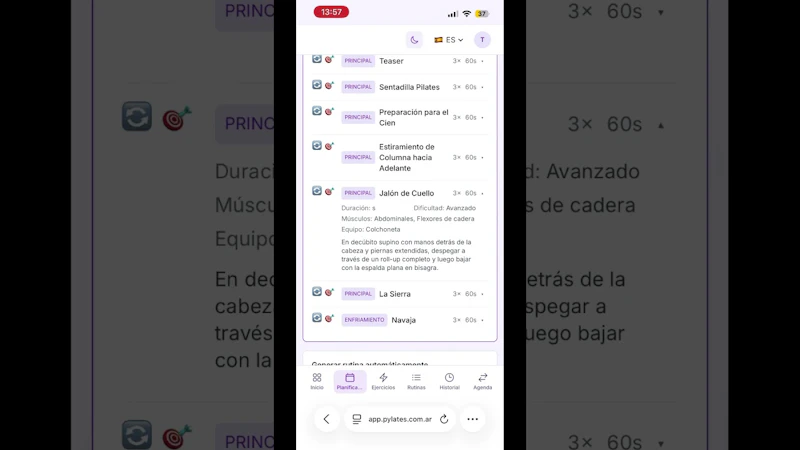 Pylates Planning screenshot 1 (video preview)