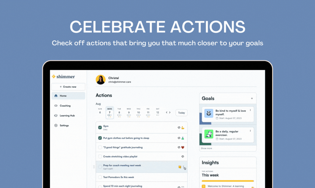 Shimmer Web App - Достичь своего полного потенциала, ваш путь медиа 6