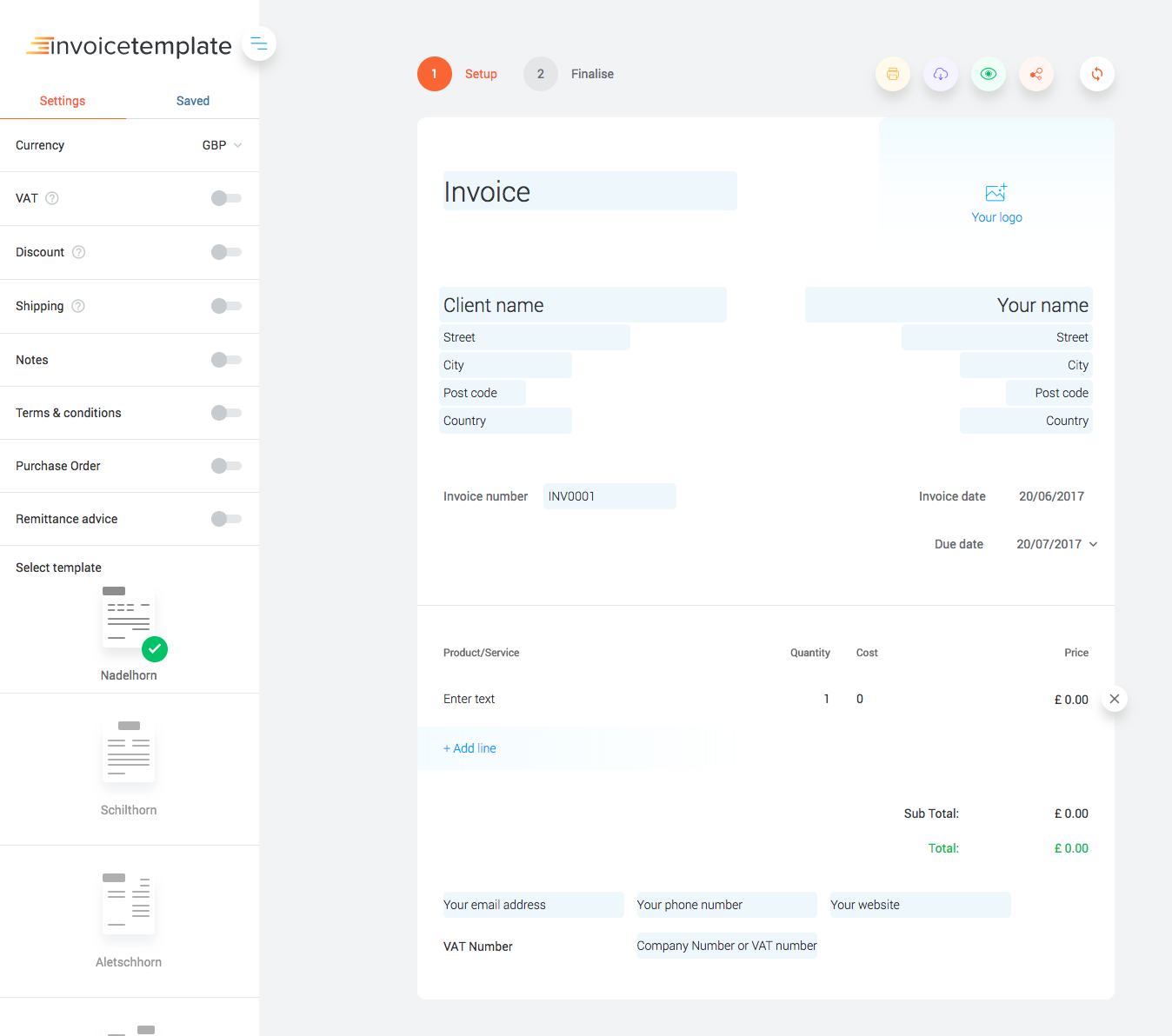 Invoice Template Image