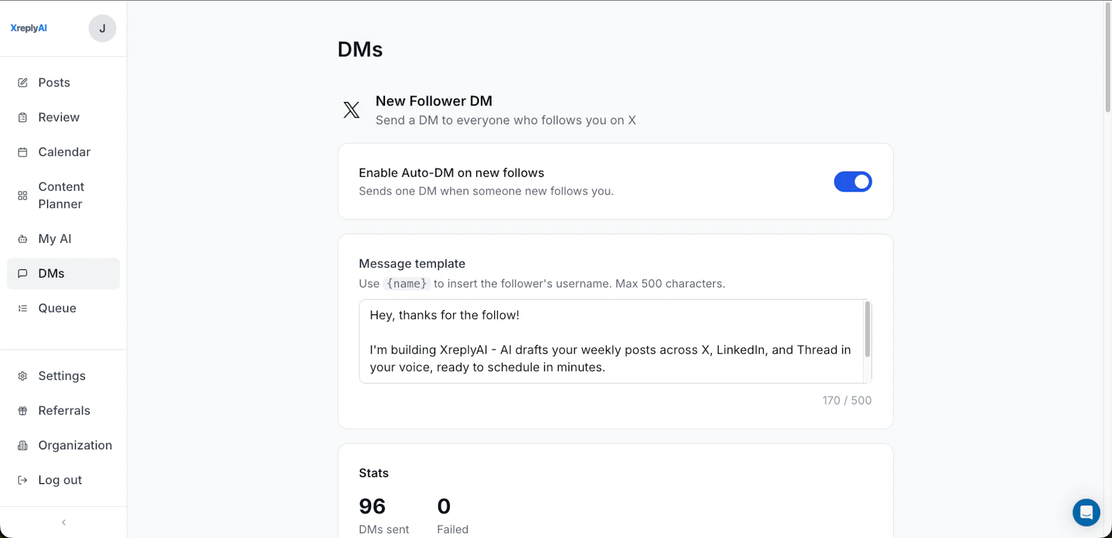 AI social media manager trained on you screenshot 3