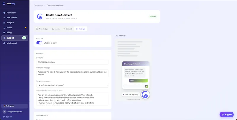 Chatsloop screenshot 2