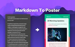 Markdown To Poster Editor media 1
