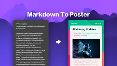 Markdown To Poster Editor gallery image