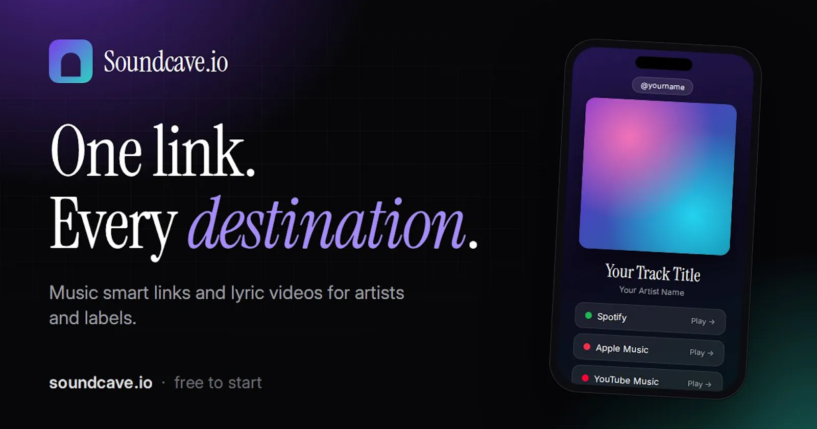 Soundcave.io screenshot 1
