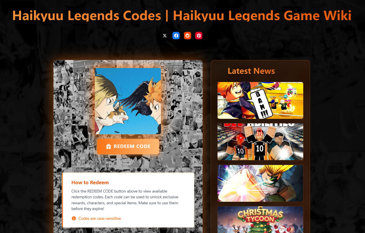 Media Kod Haikyuu Legends - Kod Haikyuu Legends 2025 1