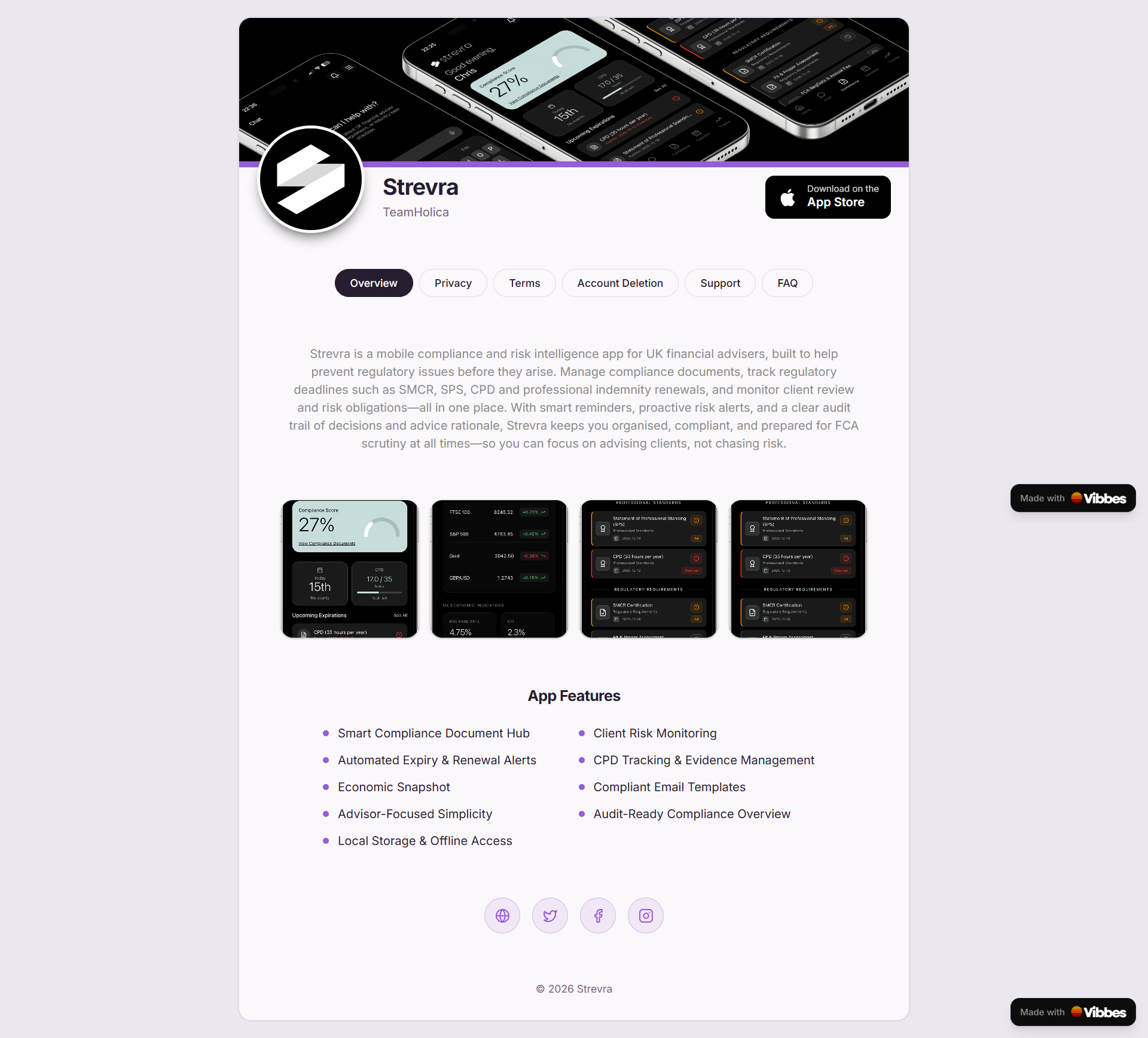 Vibbes - Screenshot 2 showing product features and functionality
