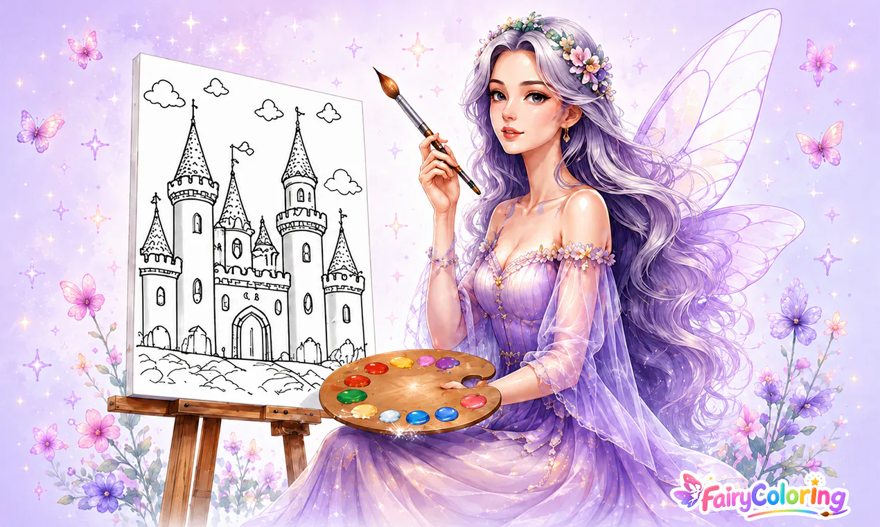 Fairy Coloring gallery image