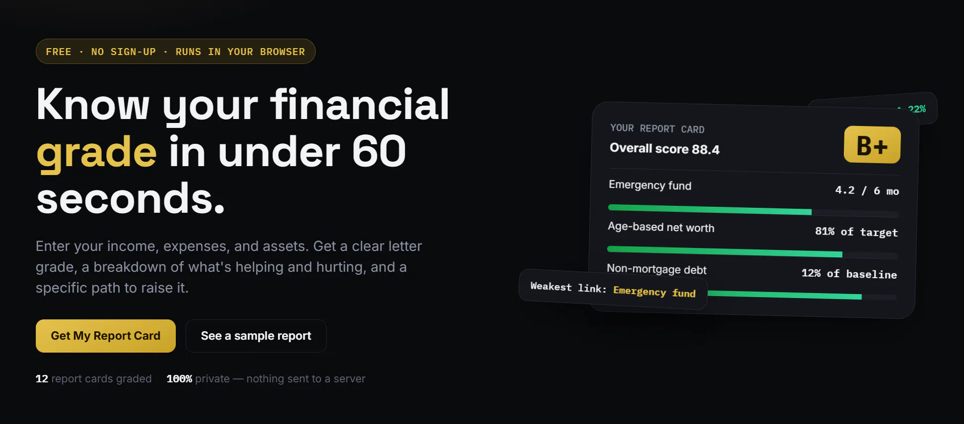 Grade My Finance screenshot