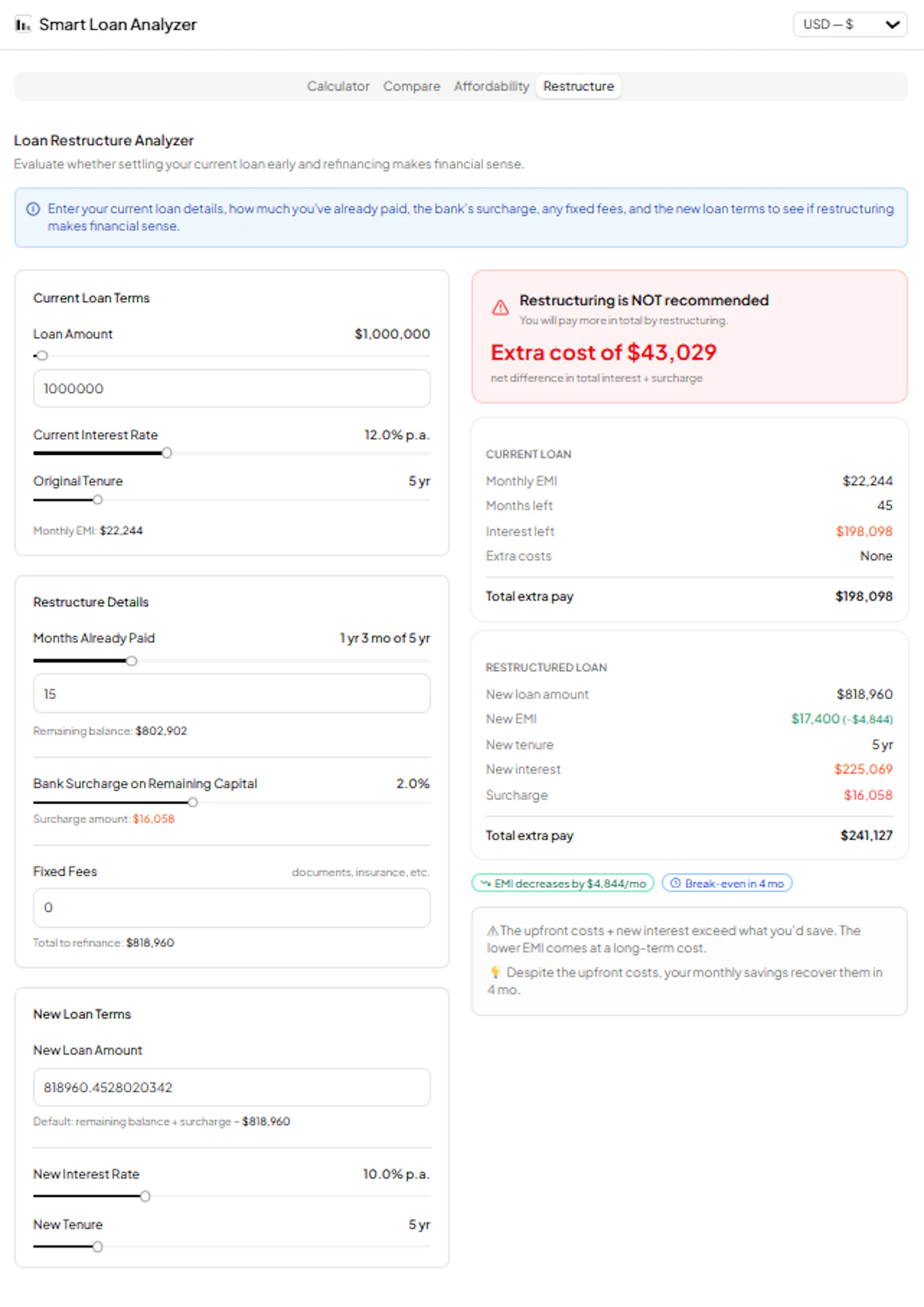 Smart Loan Analyzer screenshot 3