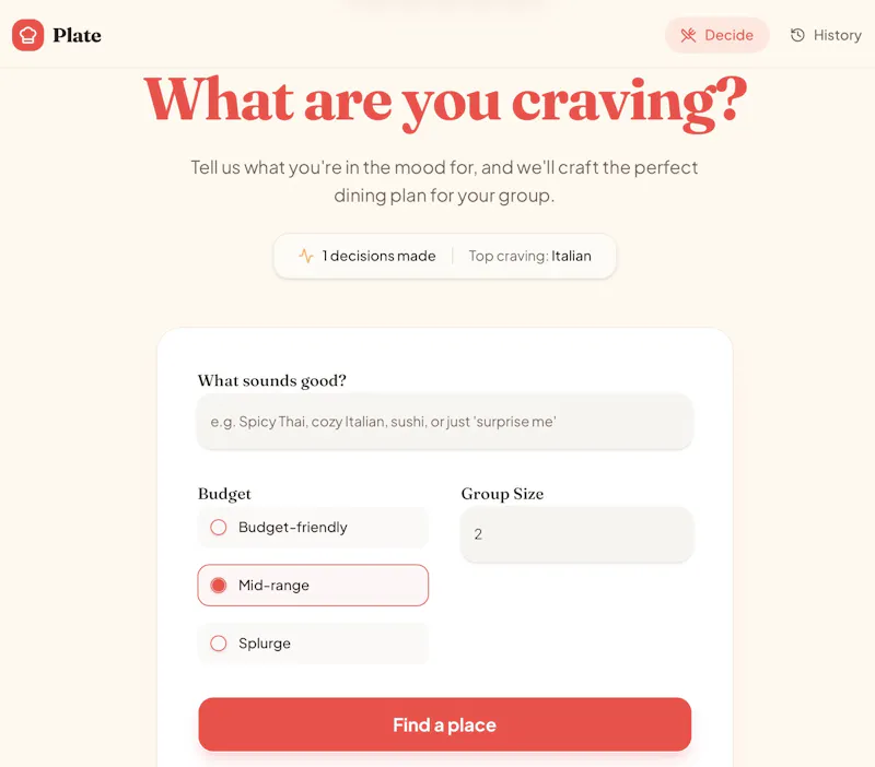Restaurant Decision Assistant screenshot 2