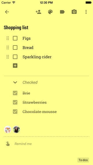 Google Keep for iOS gallery image