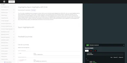 Sport Highlights Aggregation API gallery image