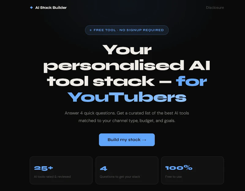 AI Stack Builder screenshot 1