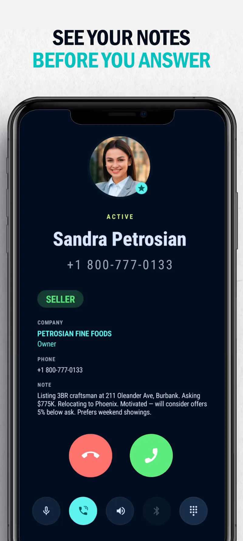 Business Dialer Contact Notes screenshot 1