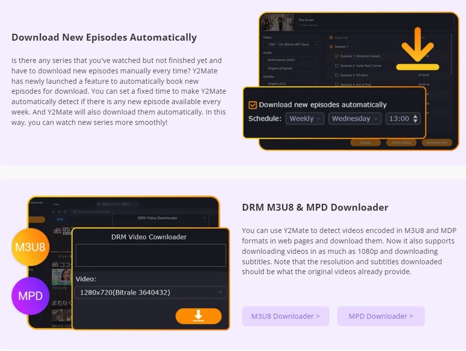 وسائط y2mate u-next downloader 3