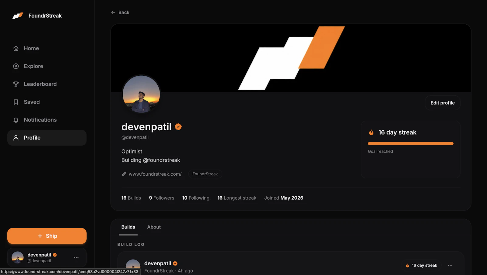 FoundrStreak screenshot 2