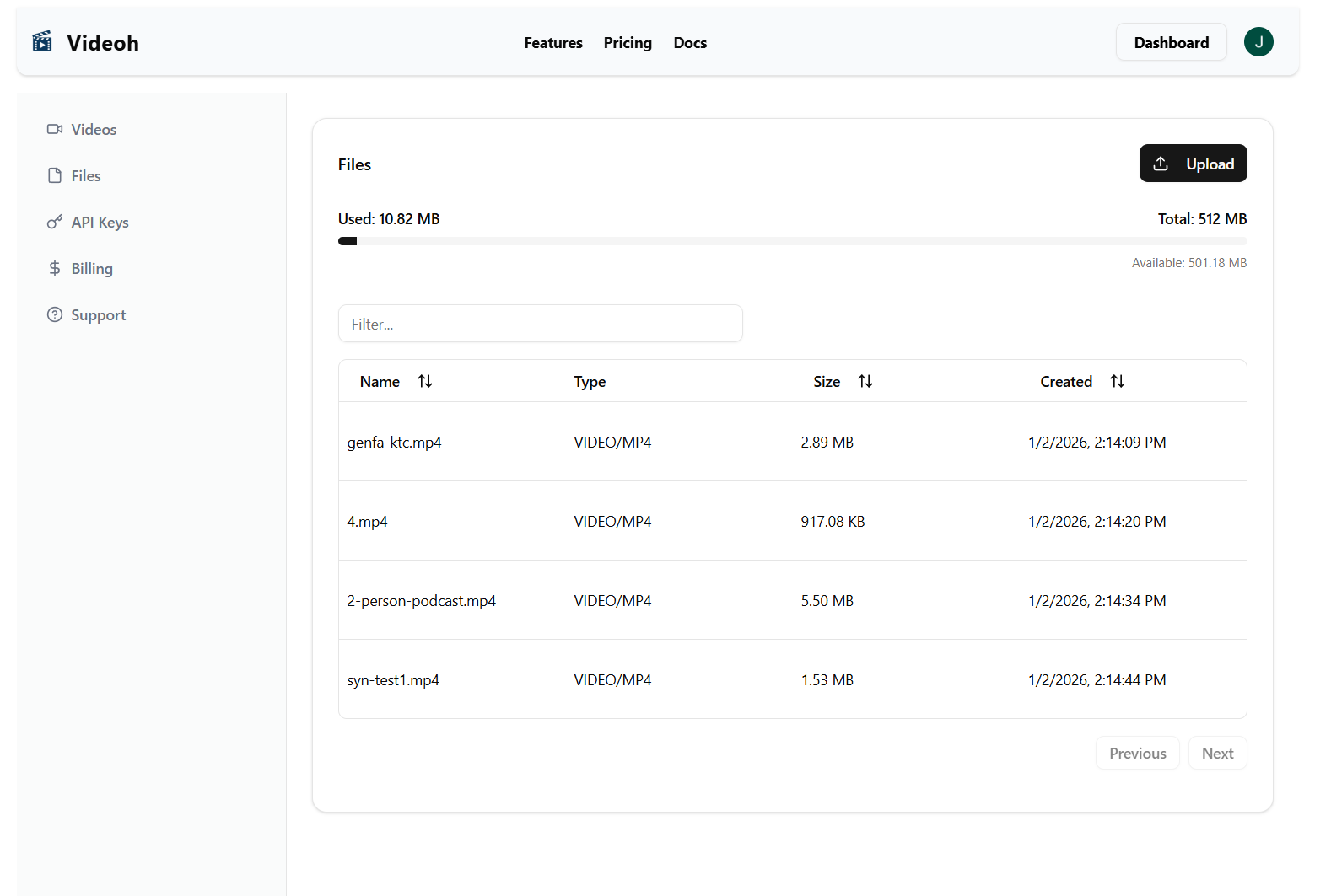 Videoh.dev gallery image