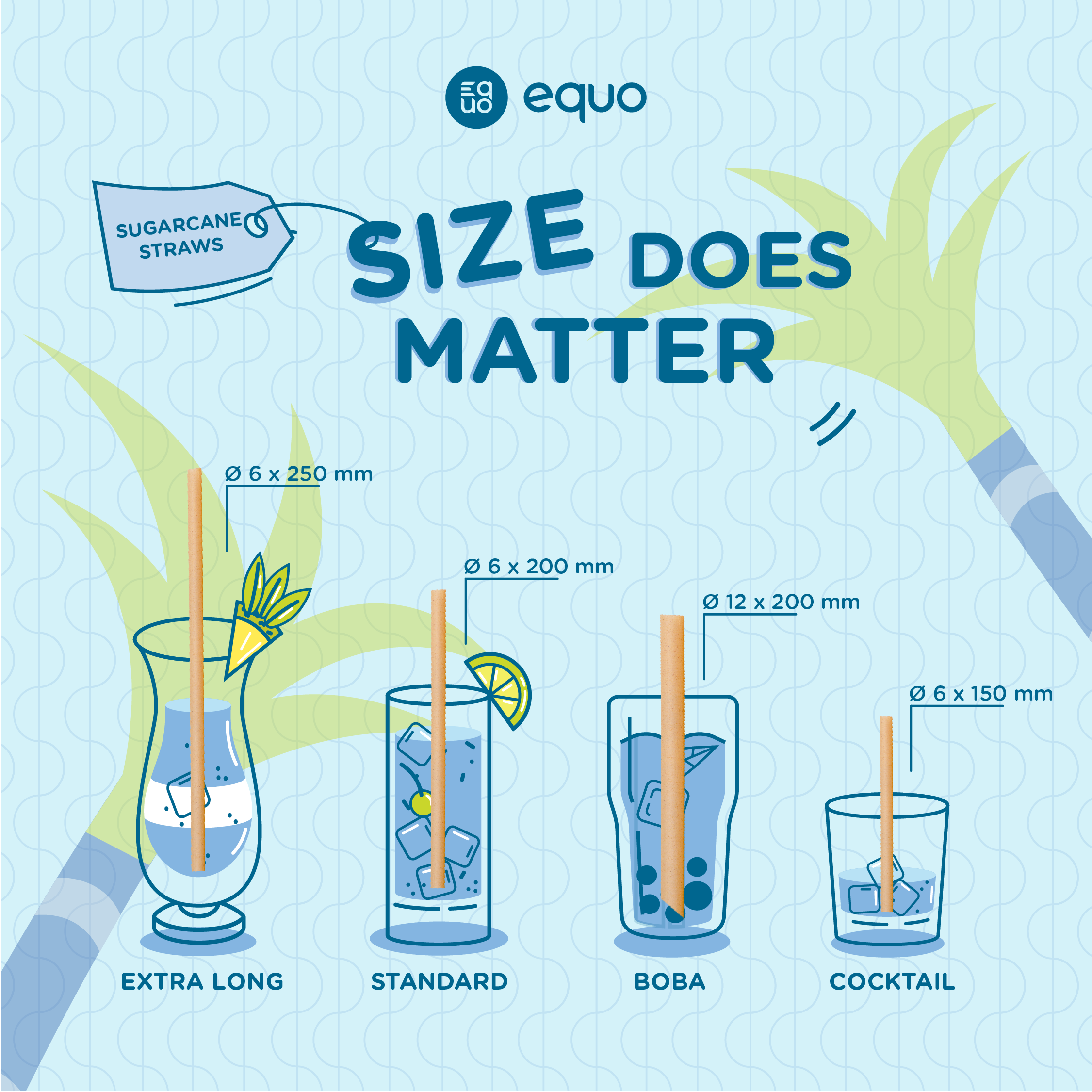 EQUO Rice, Coconut & Sugarcane Straws gallery image