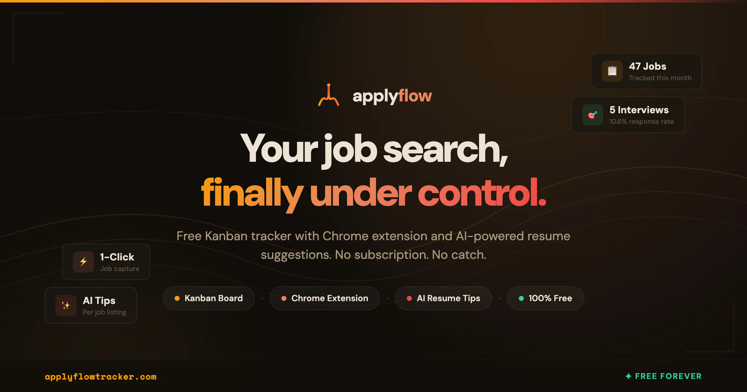 Track Every Job Application in One Place product banner
