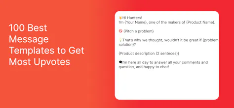 Product Hunt Message Templates gallery image