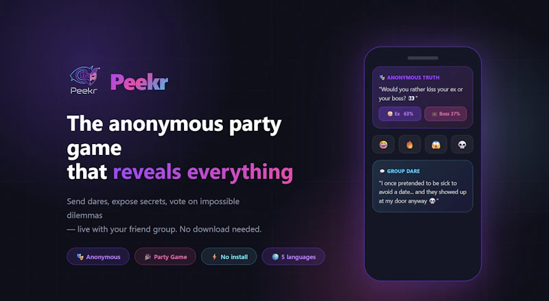Peekr screenshot 2