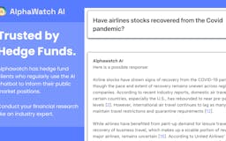 Alphawatch AI - Chatbot for Hedge Funds media 3