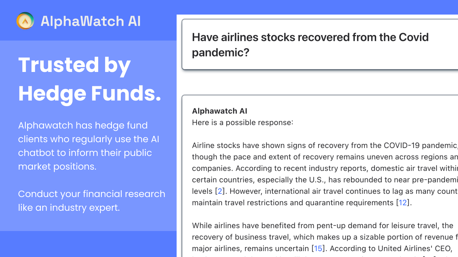 Alphawatch AI - AI chatbot para expertos financieros, ahora disponibles para todos media 3