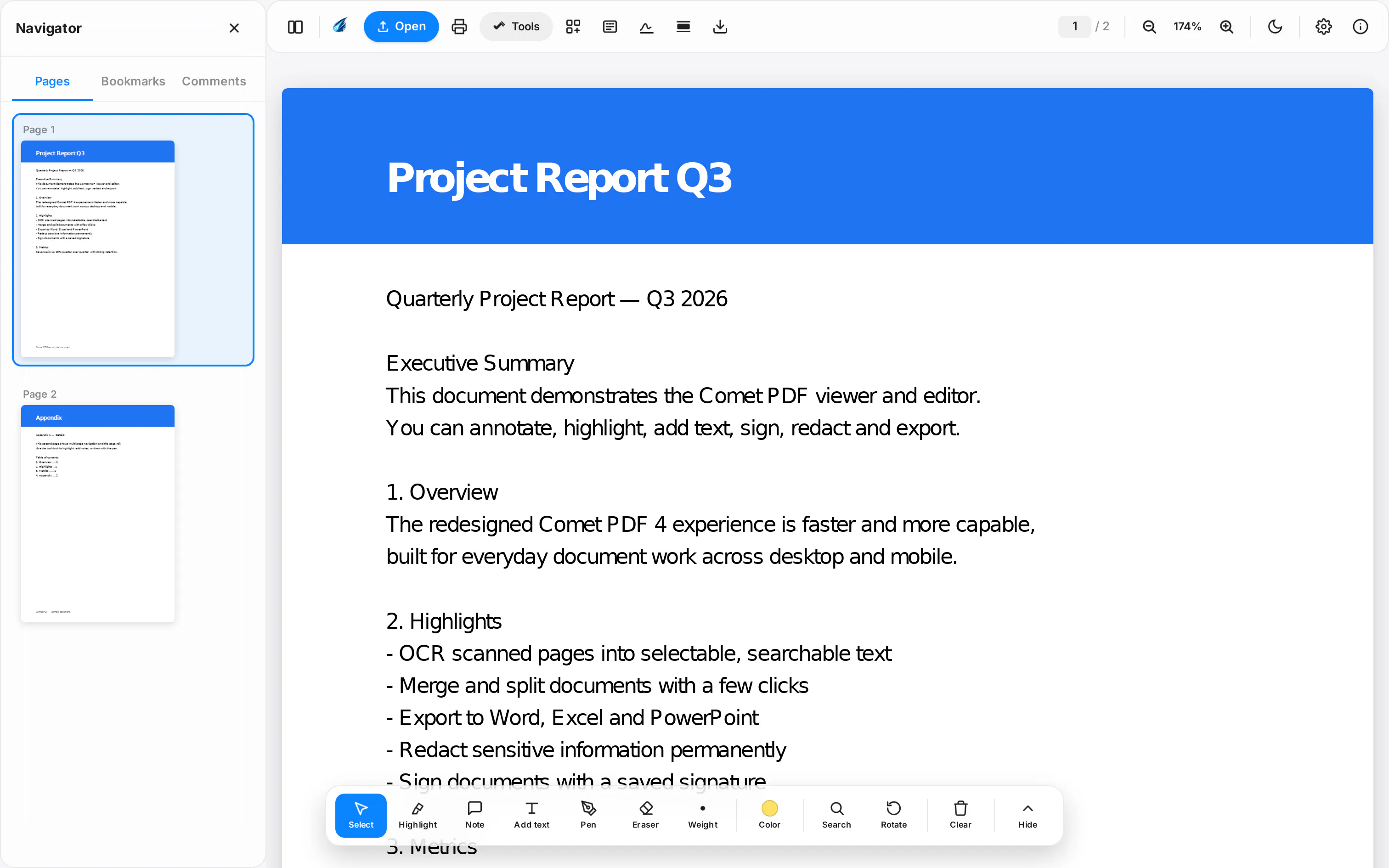 Comet PDF 4 gallery image
