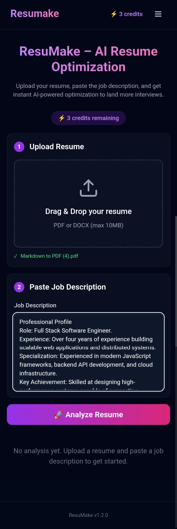 ResuMake gallery image