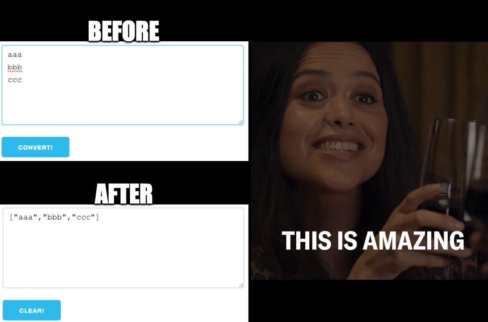 Convert Lines to JS Array gallery image
