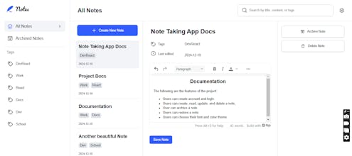 Notes Taking App gallery image