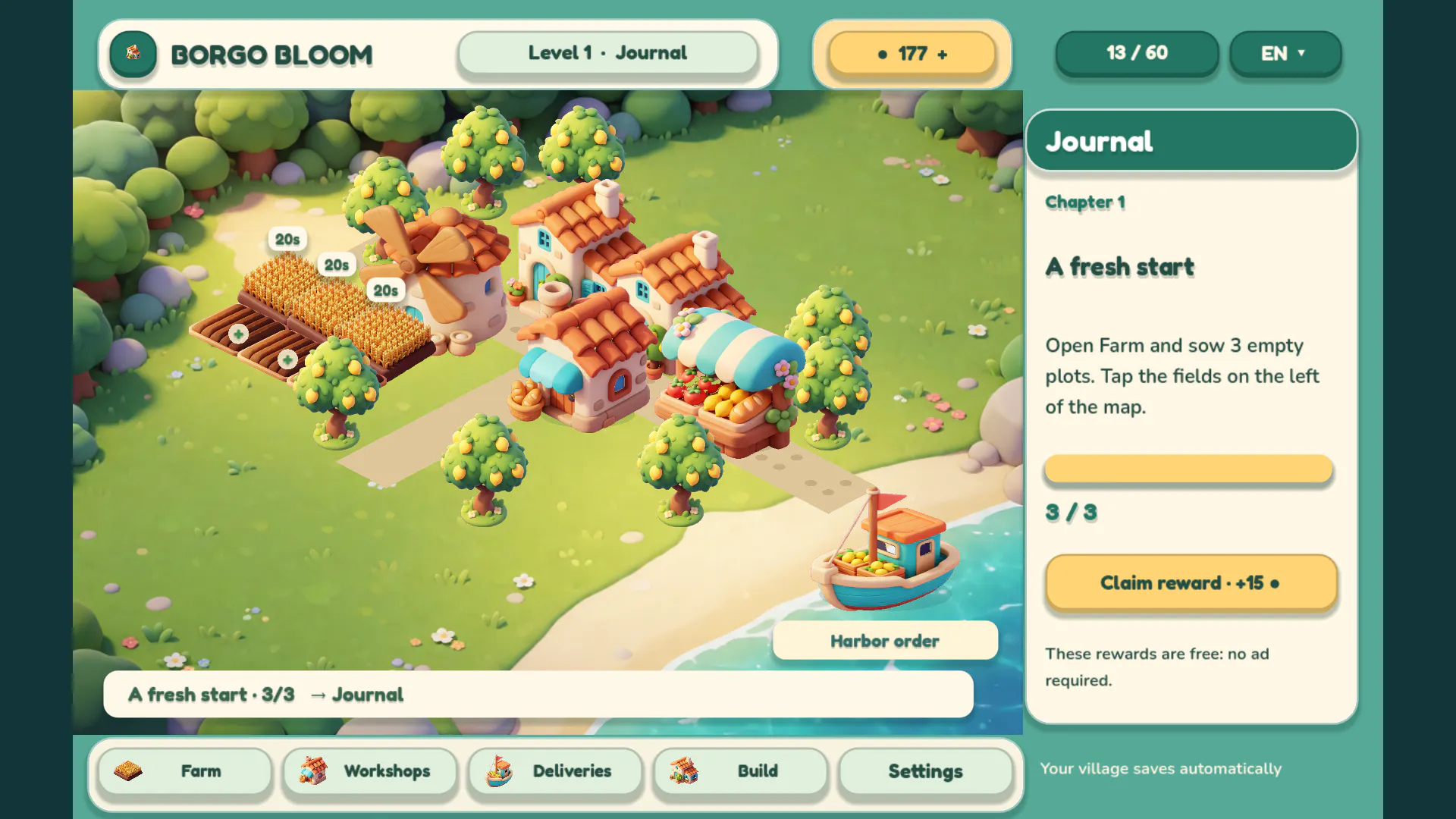 Borgo Bloom: Farm & Town gallery image