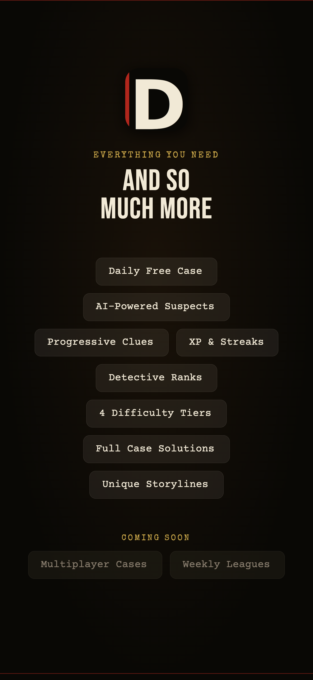 Dossier — Solve Unique Murder Mysteries gallery image