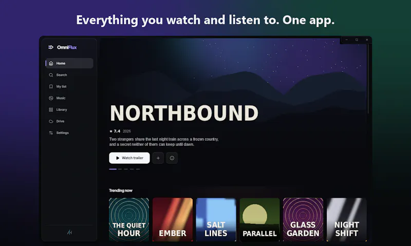 OmniFlux Player screenshot 1