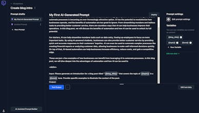 AI-assisted prompt builder gallery image