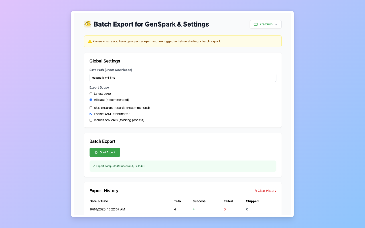 GensparkAI to Obsidian gallery image