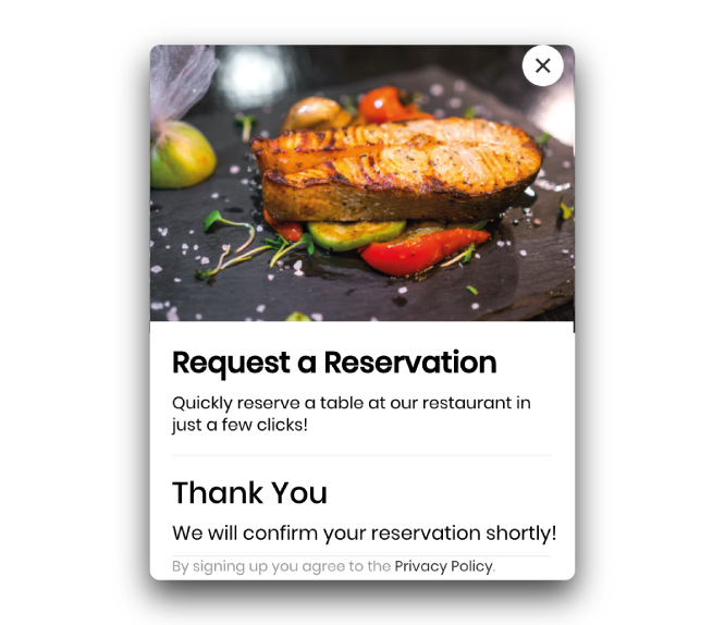 Free Reservation Widget for Websites gallery image