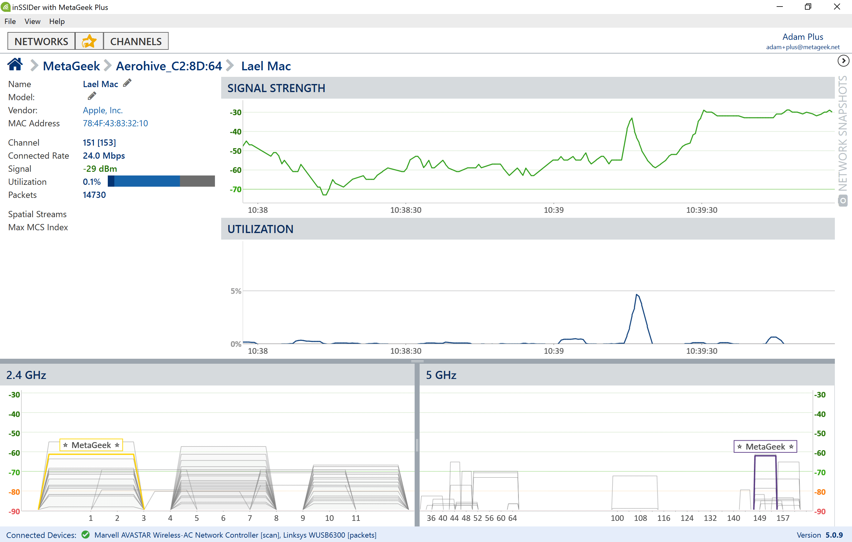 inSSIDer gallery image