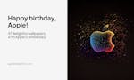 Happy birthday, Apple! image