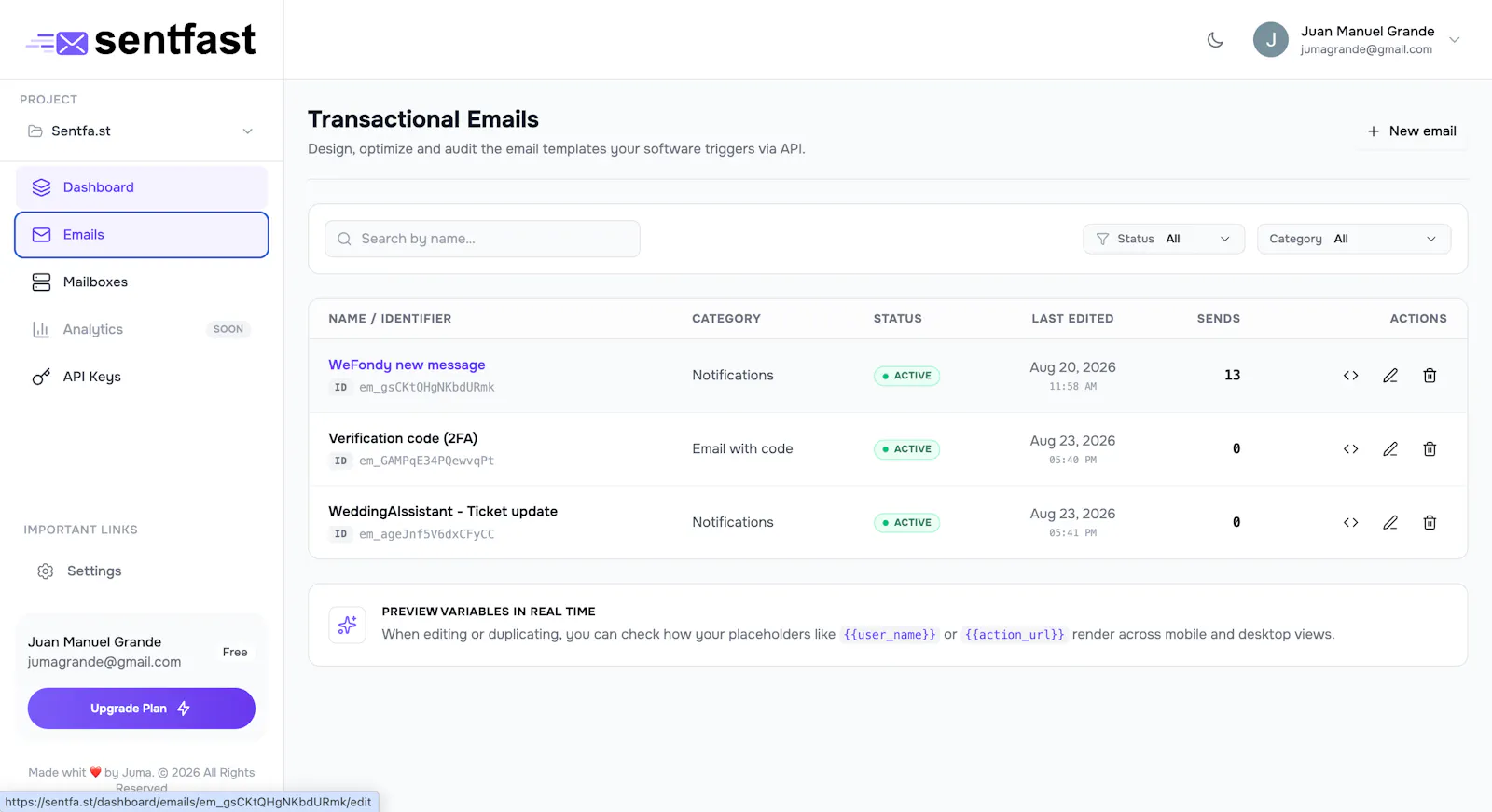 SentFast screenshot 4