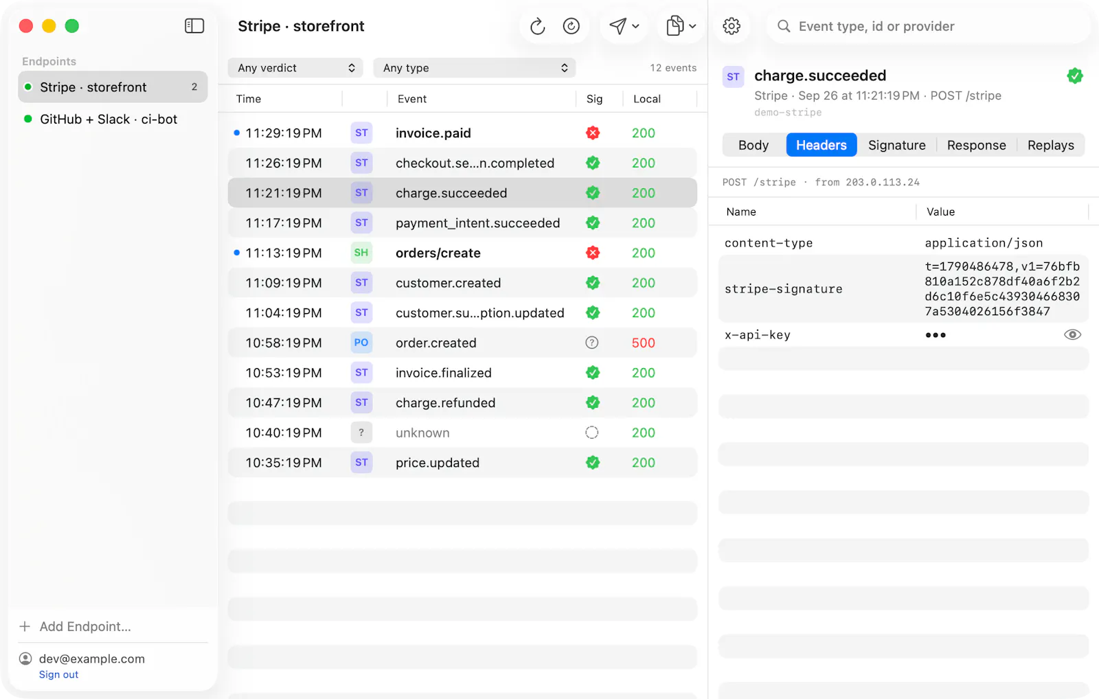 WebhookMon screenshot 6