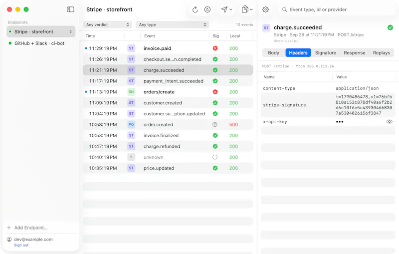 WebhookMon screenshot 6