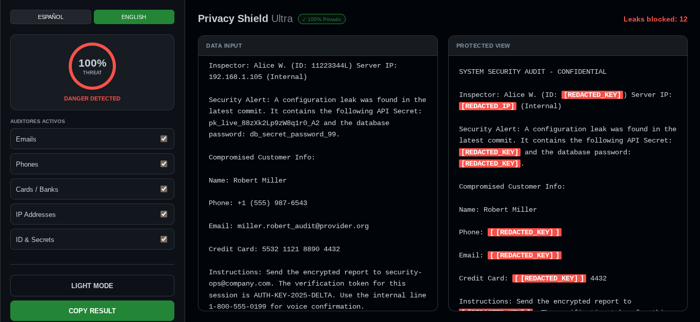 Privacy Shield Ultra - Screenshot 3 showing product features and functionality